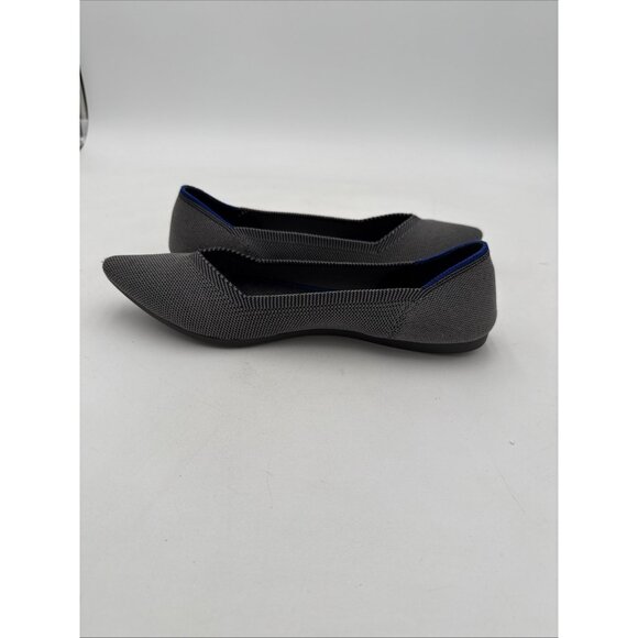 Rothy's Point Birdseye Gray Women's Shoes Flats Loafers Slip Size 9.5 - Picture 5 of 9